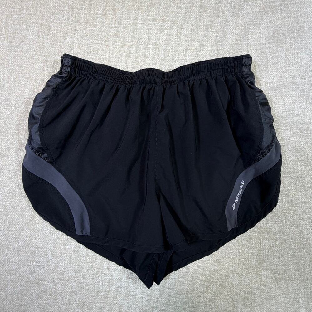 Brooks Mens Large Black Running Athletic Shorts Lightweight Performance Gym